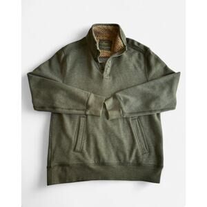 G.H. Bass & Co. Men's L Size Sweater Casual Sherpa Fleece Tan